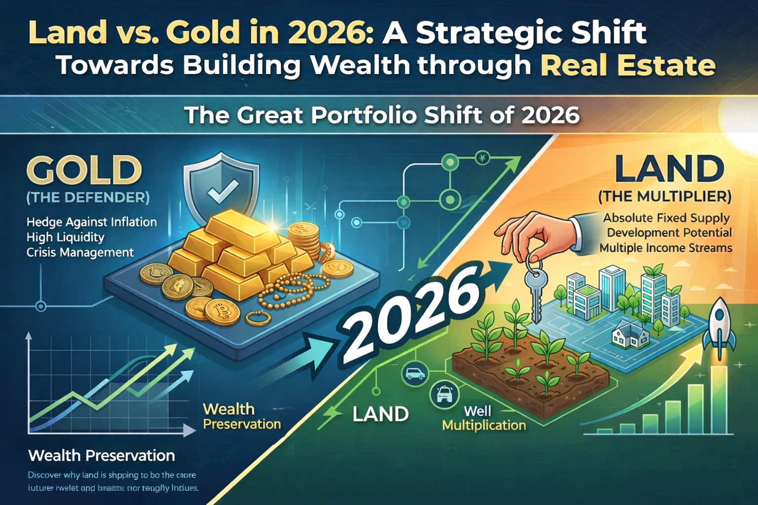 "Land vs. Gold in 2026: A Strategic Shift Towards Building Wealth through Real Estate" 